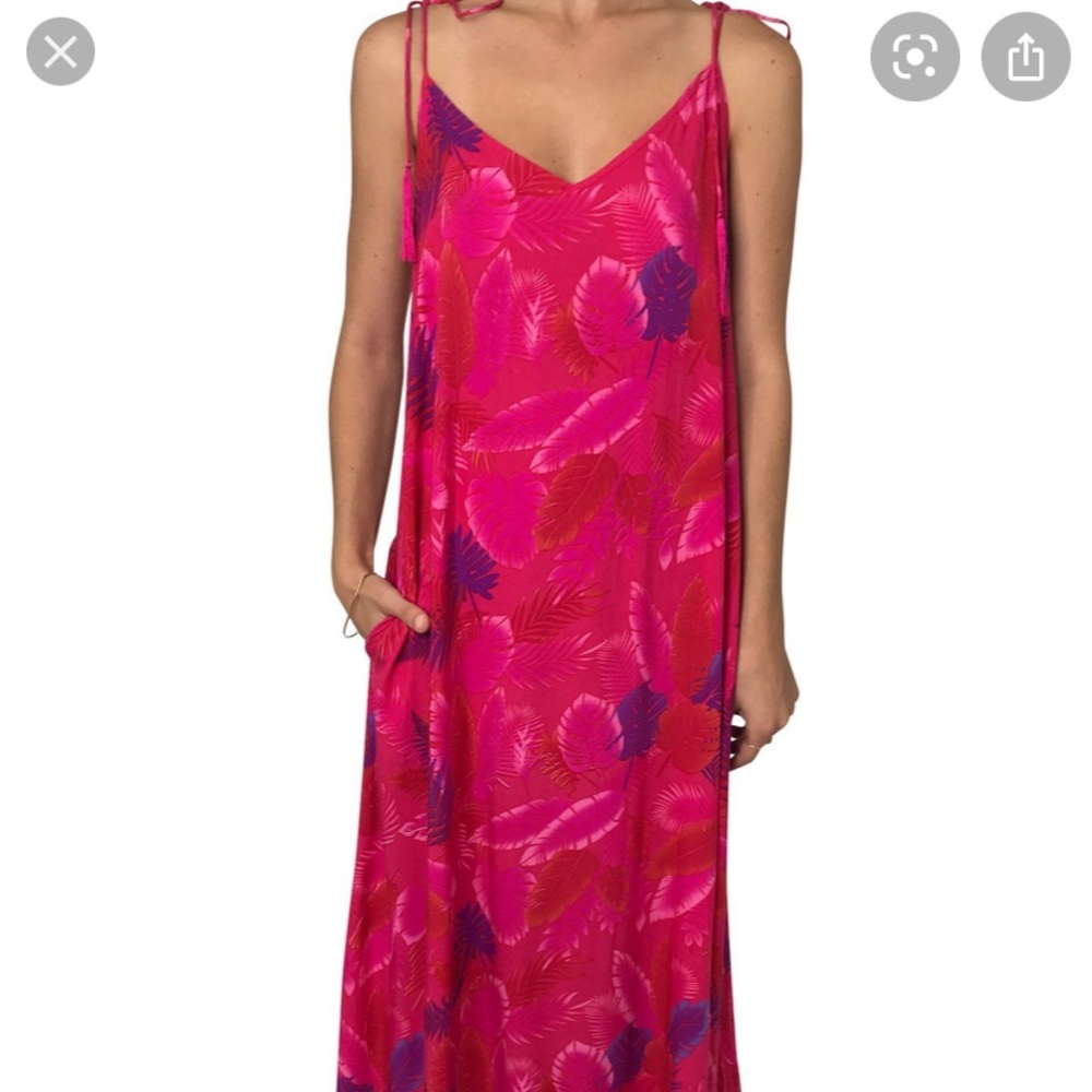 Acacia Psychadelic Leaf Pipa Dress